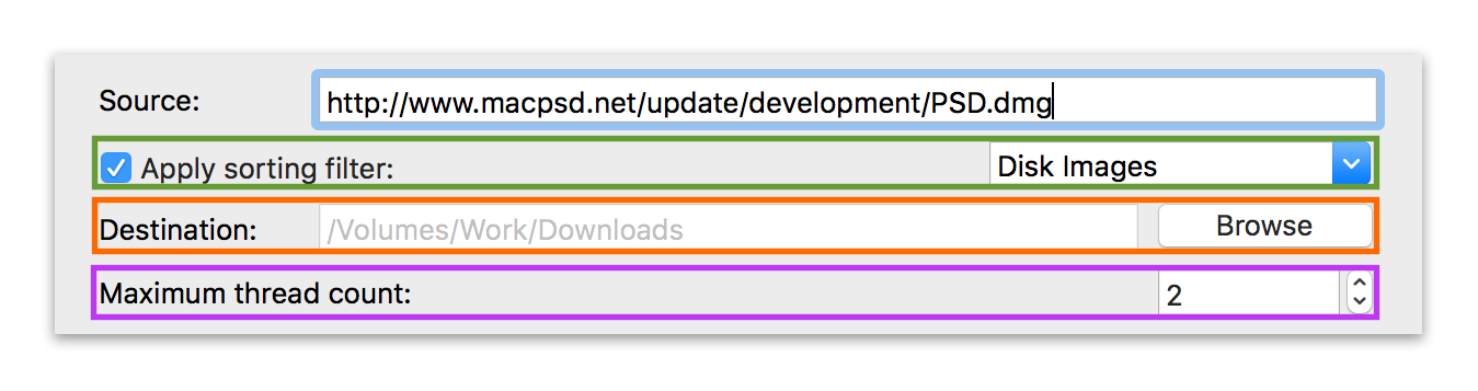 create task in progressive downloader